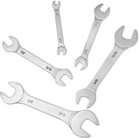 Wan60 Wanlvkang Super Thin Wrench Set 1/4-13/16 Inch Wrenches Metric Open End 5 Pieces Sae