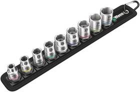 5003973001 Wera Tools Belt B 4 Zyklop Socket Set 3/8 Inch 9 Pcs 1ea
