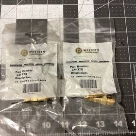 Lpw131t Western Enterprises Cv-32r Lot Of 3 - Regulator Outlet Check Valve