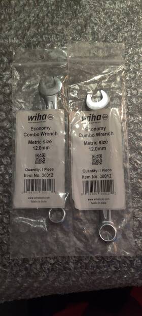 30012 Wiha Economy Combination Wrench 12mm- 2 Pack