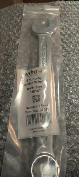 30063 Wiha Economy Combination Wrench 15/16 Inch