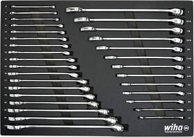 30492 Wiha 31 Piece Combination Wrench Tray Set - Sae And Metric