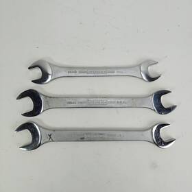 1034a Williams 1031b Superrench - Lot Of 3 Double Open End Wrenches And 1035