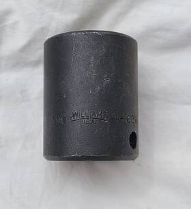 4-636 Williams Impact Socket 1/2 Inch Drive 1 1/8 6 Point Made In Usa Vintage