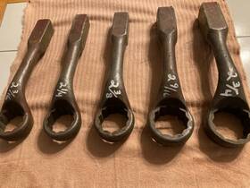 8813a Williams 8813a/8814/8815/8816/8817 2 3/16 Inch -2 3/4 12 Point Offset Striking/knocking Wrench. 5pc Set