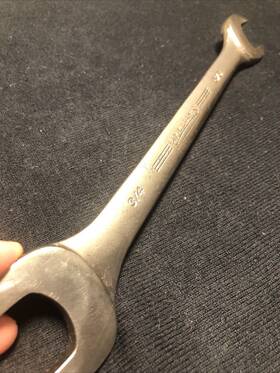 Bw-729 Williams Vintage 3/4 Inch X 5/8 Double Open End Wrench No. Usa Nos
