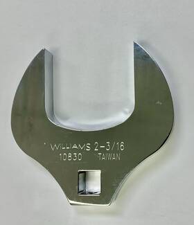 Jhw10830 Williams Industrial 2-3/16 Inch Open End Crowfoot Wrench 1/2 Drive Polished Chrome