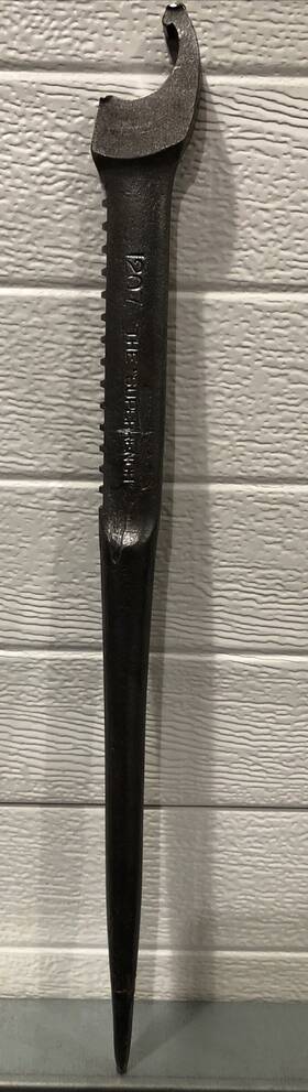 X-207 Williams Tool Vtg 1207 Superrench Lineman S Spud Specialty Wrench Ironwork Scarce