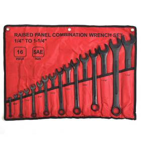 Wt01b0350 Winmax Tools Automotive 16 Piece Sae Combination Wrench Set 1/4 Inch To 1-1/4 With Roll