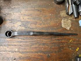 1766 Wright 1-1/8 Inch Offset Box End Spud Wrench Usa
