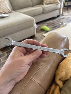 Wright Tool 076799116222 11622 - Flare Nut Wrench 6 Point Satin 5/8inch X 11/16inch