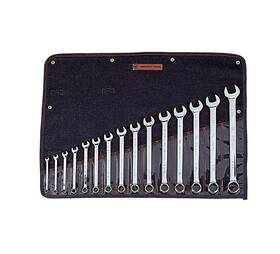 Wright Tool 784497285422 915 Full Polish 12 Point Combination Wrench Set 5/16 Inch - 1-1/4 1