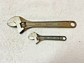 9abo4 Wright Tool 9ab04/9ab08 4 Inch And 8 Adjustable Wrench 08 Lot Of 2 Black Made Usa