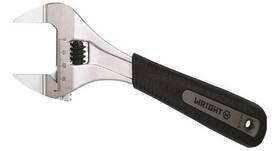 9ag06x Wright Tool - Adj. Wrench Extra Wide Capacity Slim Jaws Cushion Grip Chrome 6inch