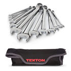 Wrn-03291 Tekton Pc Sae Combination Wrench Set Roll Up 020209000199