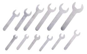 Ma-dt-wrench-10 Yngia 12pcs Single Open Ended Wrench Set Silver Flat - Sliver