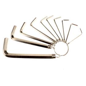Hkt002 Zgperyue Allen Wrench Hex Key Set -set Sizes 1.5-6mm - Pure Steel 10 Wrenches Indus