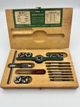 Vintage Greenfield Tap & Die Set O.k. Jr. B-7 Gtd Wood Case Usa. Fixed Price $55.00.