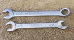 Easco Wrench Combination Open End 1/2" 7/16" 9/16" 61 1116 63 1118 Usa Sae. Fixed Price $15.96.