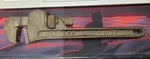 Berylco Non-sparking Beryllium Brass Adjustable Pipe Wrench W-217 Size 10". Fixed Price $65.00.