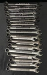Craftsman 12 Pt Forged Combination Wrenches (vv, E, Va) Used 34 Pcs Metric & Sae. Fixed Price $100.00.
