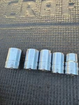 Sk Tools Usa Metric Sockets 5PC 3/8 Drive 11/12/13/15/17 2311 2312 2313 2315. Fixed Price $18.00.