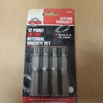 4 Piece, Oem Point Internal Wrench SET.6, 8, 10, 12,MM. Fixed Price $9.75.