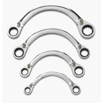 Gearwrench 4PC 12PT Reversible Half Moon Double Box Ratcheting Sae Set. Fixed Price $115.91.