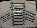 Snap-on Tools Usa 15PC 12PT Sae Short Combo Wrench Set 1/4" 1" OEXS715. Fixed Price $385.00.