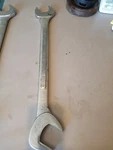 Heavy Duty 2" Sae Chrome Four Way Open End Angle Head Wrench. Fixed Price $70.00.