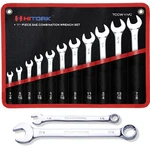 Hitork 11 Piece Combination Wrench Set With Roll Pouch, Sae Sizes (1/4" - 7/8.... Fixed Price $50.80.