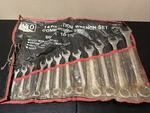 Brand 14 Piece Combination Wrench Set 1/8 To 1/4 Ubpro Drop Forged Vtg. Fixed Price $59.99.