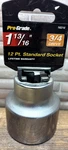 1-13/16" Pro-grade Socket, 12 Point, 3/4" Drive, Sae, 16216, Cr-v, Free Us Ship. Fixed Price $18.29.