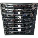 Sk Professional Tools 80049 7PC Sae X-frame Ratcheting Wrench Set. Fixed Price $179.99.