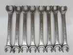 Qty (8) Allen Usa Made 3/4" X 13/16" Sae Double Flare Nut 6PT Line Wrench 21415. Fixed Price $30.00.