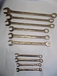 10 Pc. Ampco Al Brz Non Sparking Combo Wrench Lot 3/8"-1 1/4"-SOME Skips. Fixed Price $210.00.