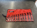 Proto Combination Wrench Set: Alloy Steel, Black Chrome, 12 Tools, 8 Mm 19. Fixed Price $249.99.