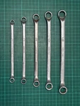 Set Of 5X Gedore Metric Ring Spanners, 8 17MM, Chrome Vanadium. Fixed Price $26.26.