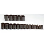 Proto J74106 19 Pc 1/2" Drive Black Oxide Standard Impact Socket Set - Point. Fixed Price $190.49.