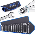 16-PIECE Reversible Ratcheting Wrench Set Metric 8-25MM, 72 Teeth Com.... Fixed Price $86.69.