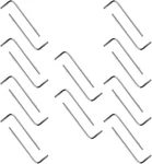 Bivethoi 20 Pcs Allen Wrench L-shaped Hex Key Set, 3MM, Silver. Fixed Price $11.37.