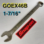 Snap-on GOEX46B 1-7/16" 12-POINT Sae Combination Wrench Industrial Black Finish. Fixed Price $75.00.