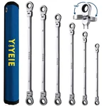 6 Pcs Extra Long Flex Head Ratcheting Wrench Set, Metric 8MM - 19.... Fixed Price $71.00.