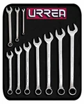 Urrea 10-PIECE (7/16" 1") Mechanics Wrench Set With Storage Pouch 1200G. Fixed Price $111.23.