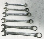Stanley Combination Wrenches 7/16,1/2,9/16,5/8,11/16,3/4. Fixed Price $15.99.