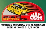 Mac Tools Stay On The Fast Track-vintage Original Vinyl Decal Sticker-automotive. Fixed Price $9.48.