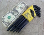 Set Of Machinist Toolmakers Ball End Bondhus Wrenches .050 3/8. Fixed Price $17.99.