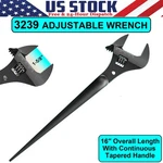 3239 16"EXTRA Wide Adjustable Spud Wrench 1-5/8" Jaw,cr-v Steel With Tether Hole. Fixed Price $74.59.