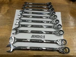 Snap-on Tools New 10PC 10MM 19MM Reversible Ratcheting Wrench Set SOXRRM710A. Fixed Price $599.95.