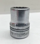 Williams 1960S Vintage 3/4" Drive Point 7/8" Shallow Socket H-1228 Usa. Fixed Price $9.98.